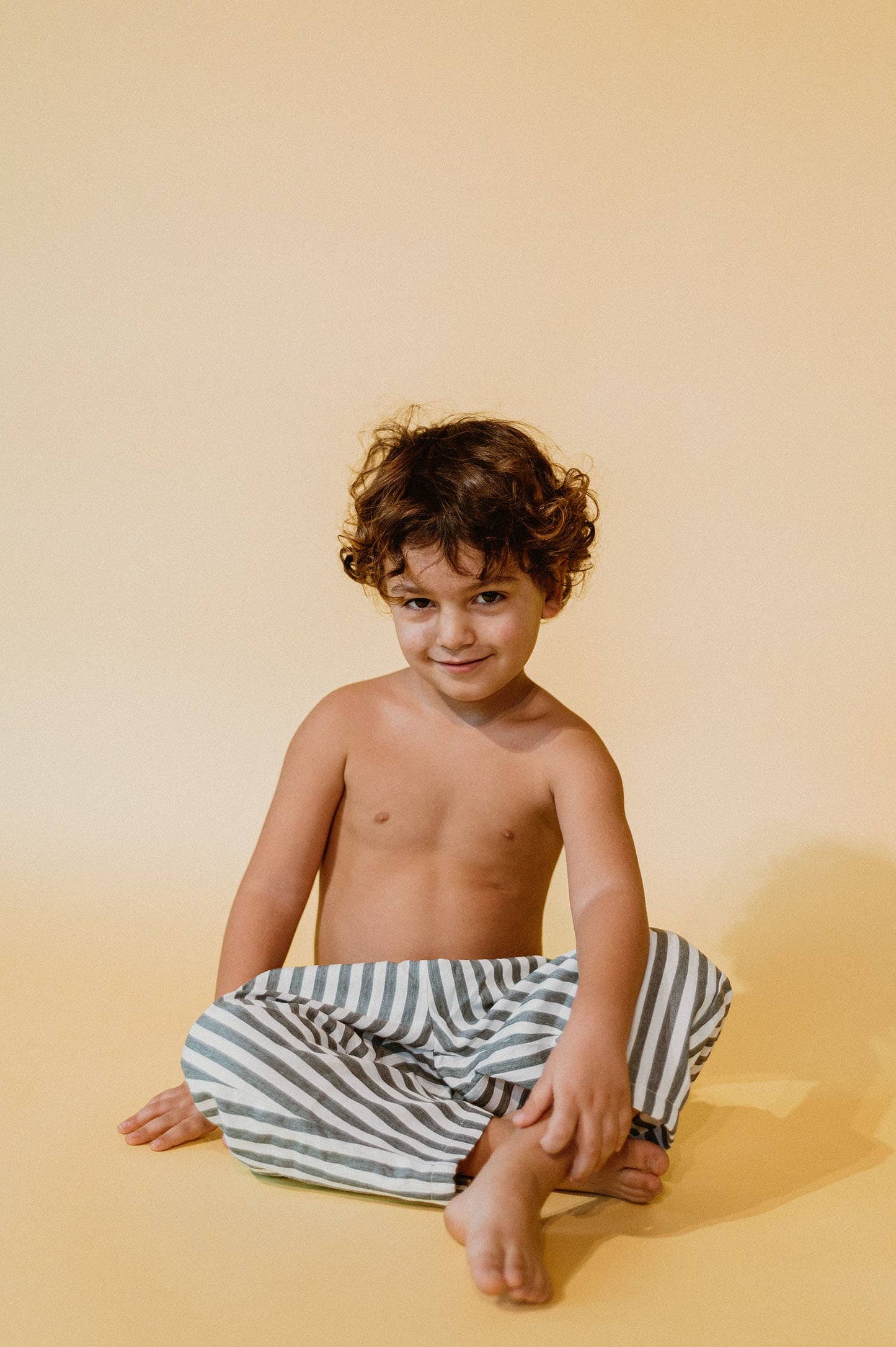 Carter Stripe Pants, Yellow