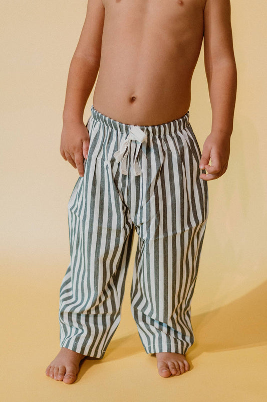 Carter Stripe Pants, Yellow