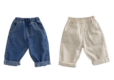 Logan Soft Denim Pants: Artic Ice
