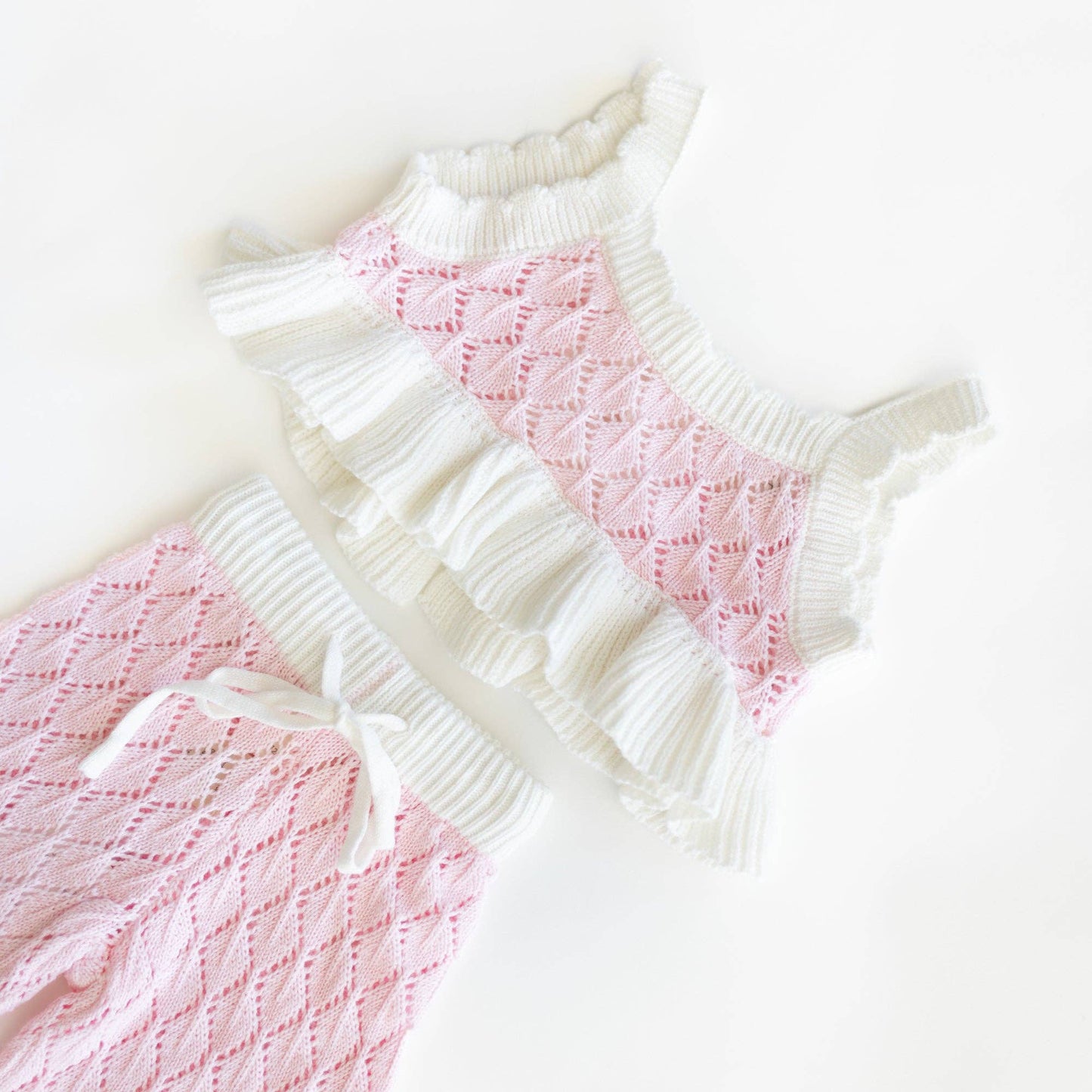 Nora Knit Set: Snow / Petal