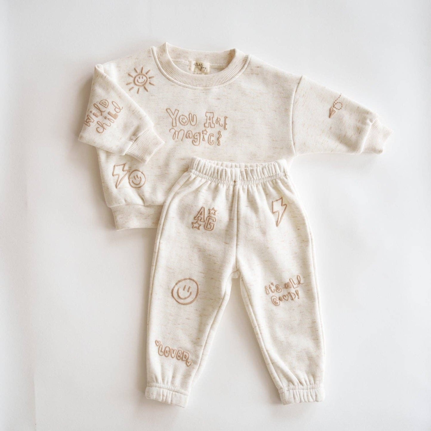 You Are Magic Sweat Set: Heathered Oatmeal