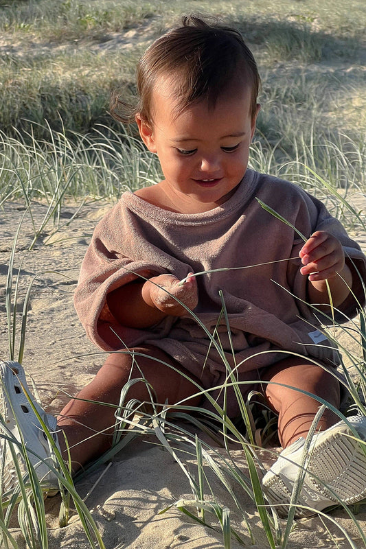 Latte Mini Terry Romper