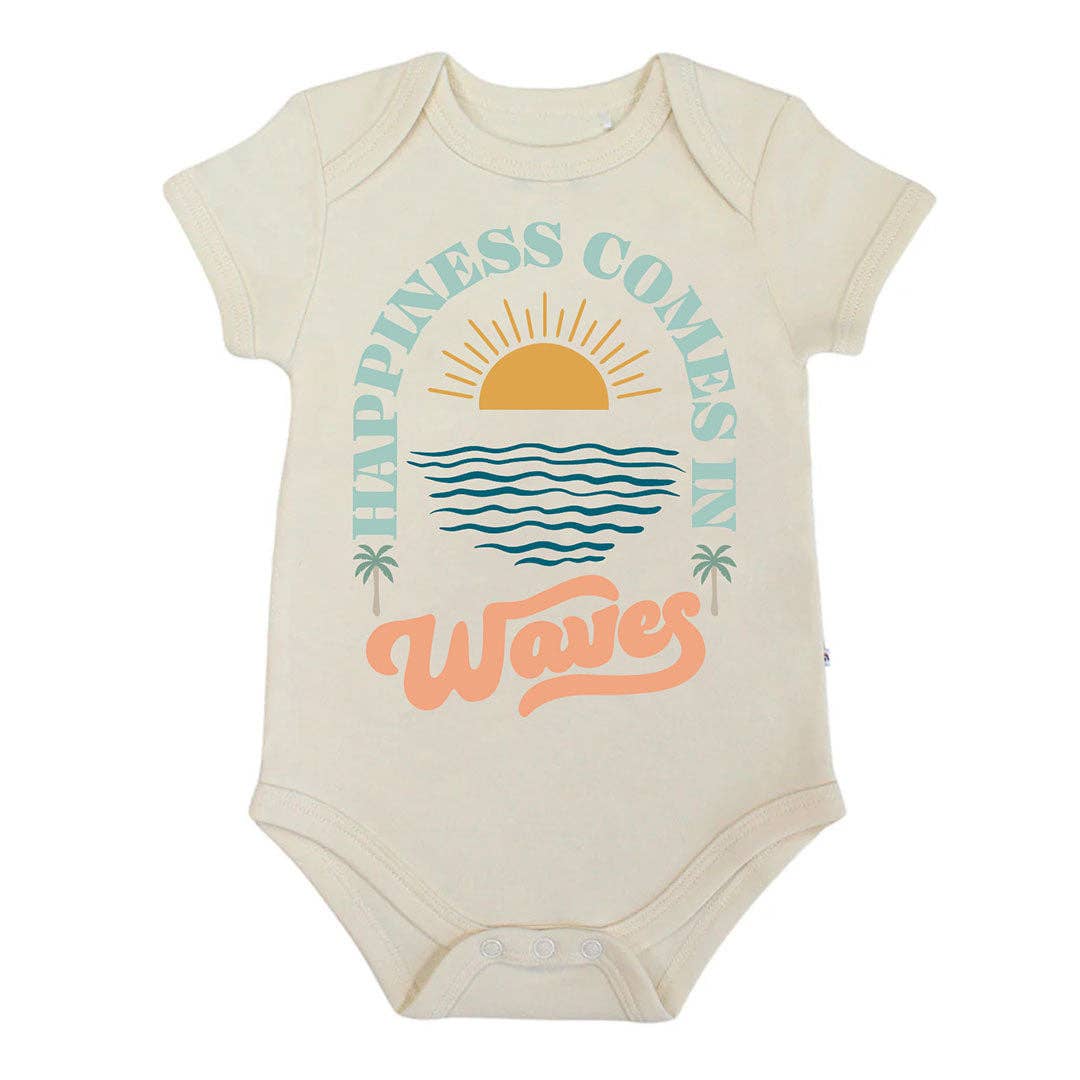 Happiness Comes In Waves Onesie