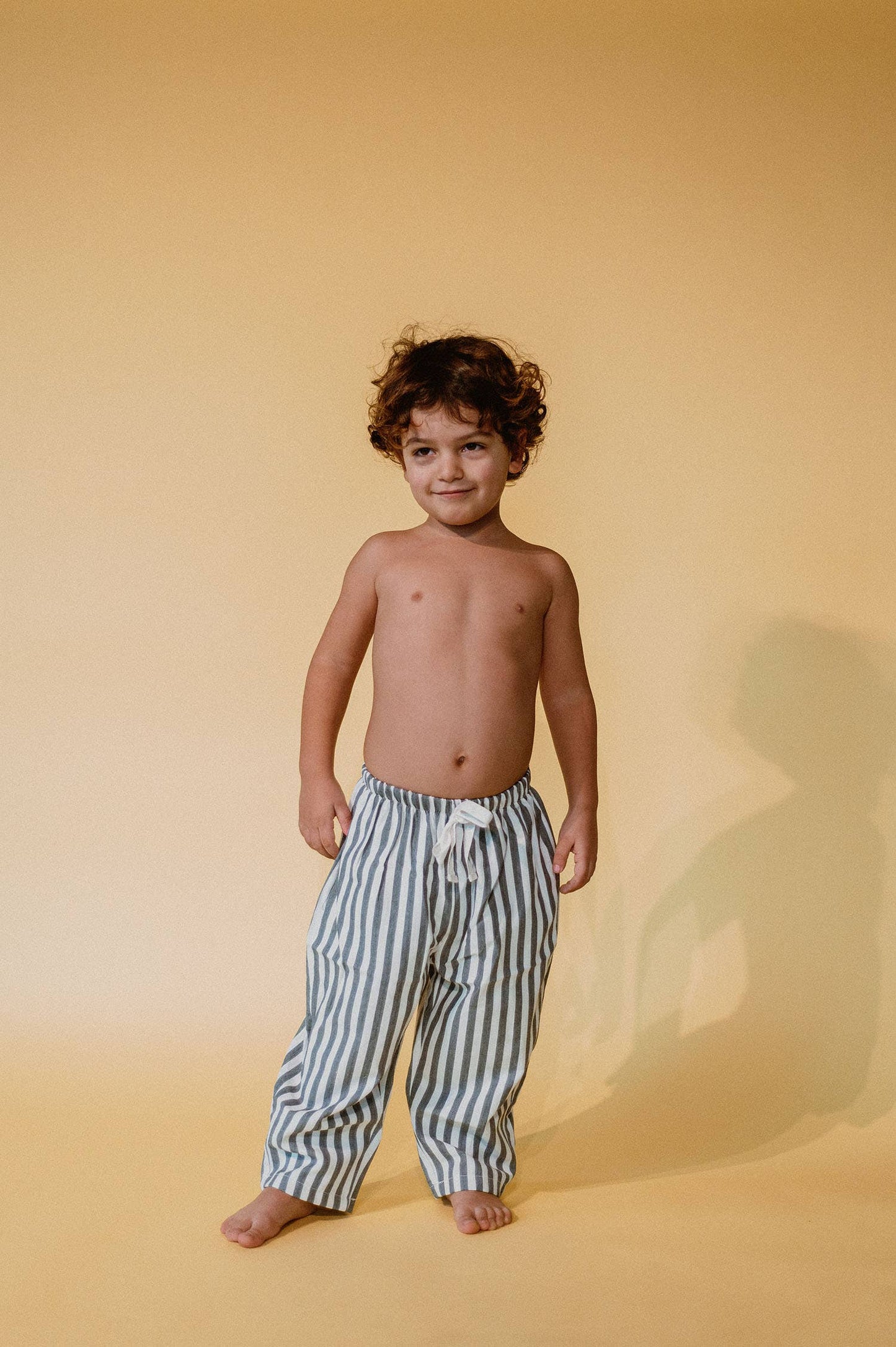 Carter Stripe Pants, Yellow
