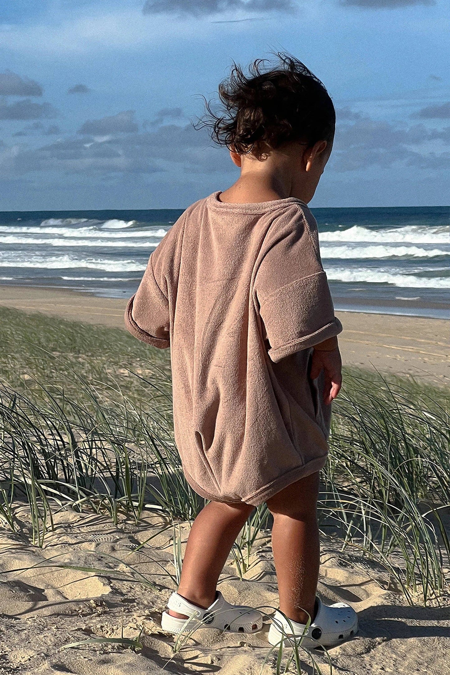 Latte Mini Terry Romper