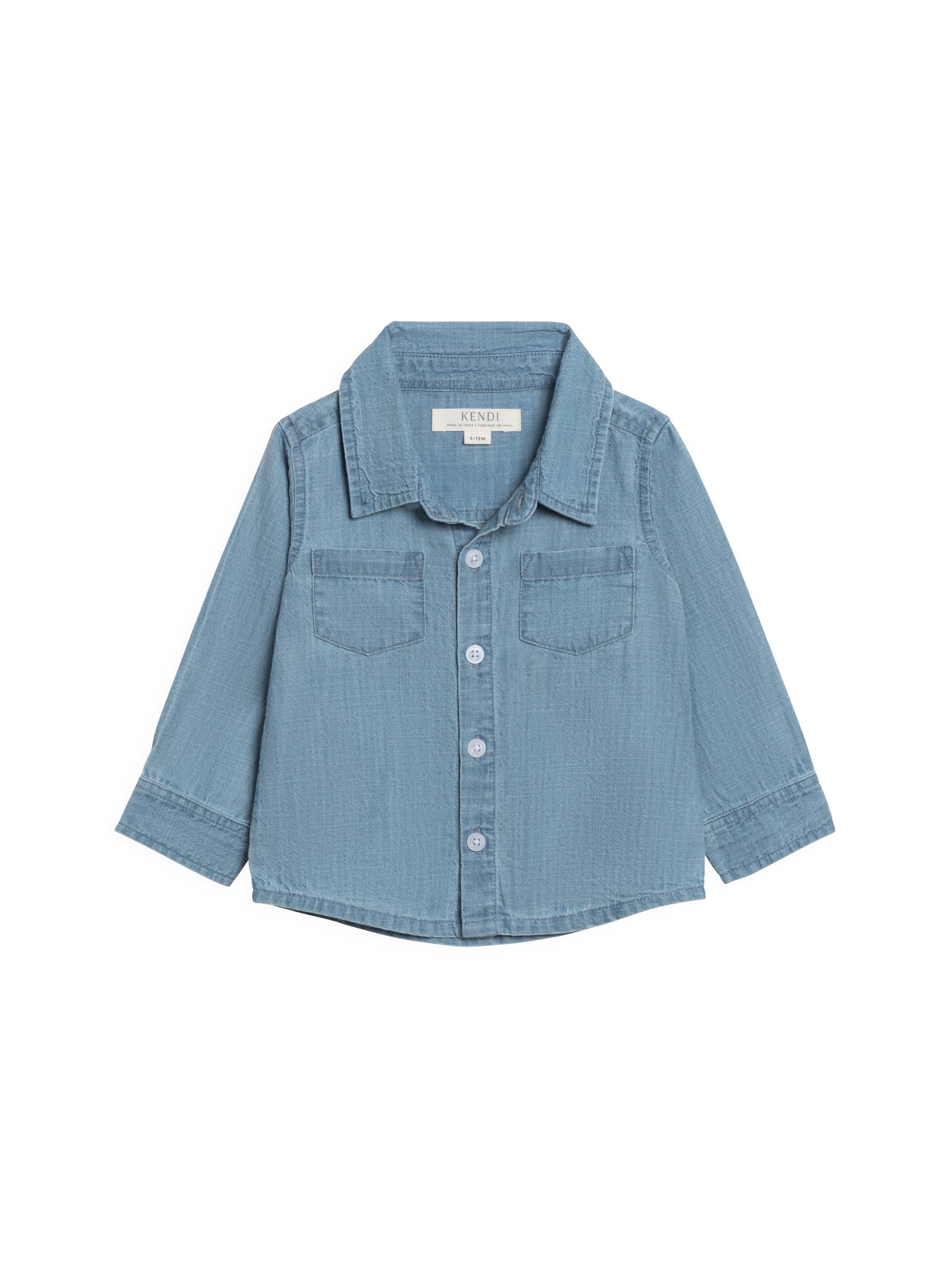 Hayes Chambray Long Sleeve Collared Shirt