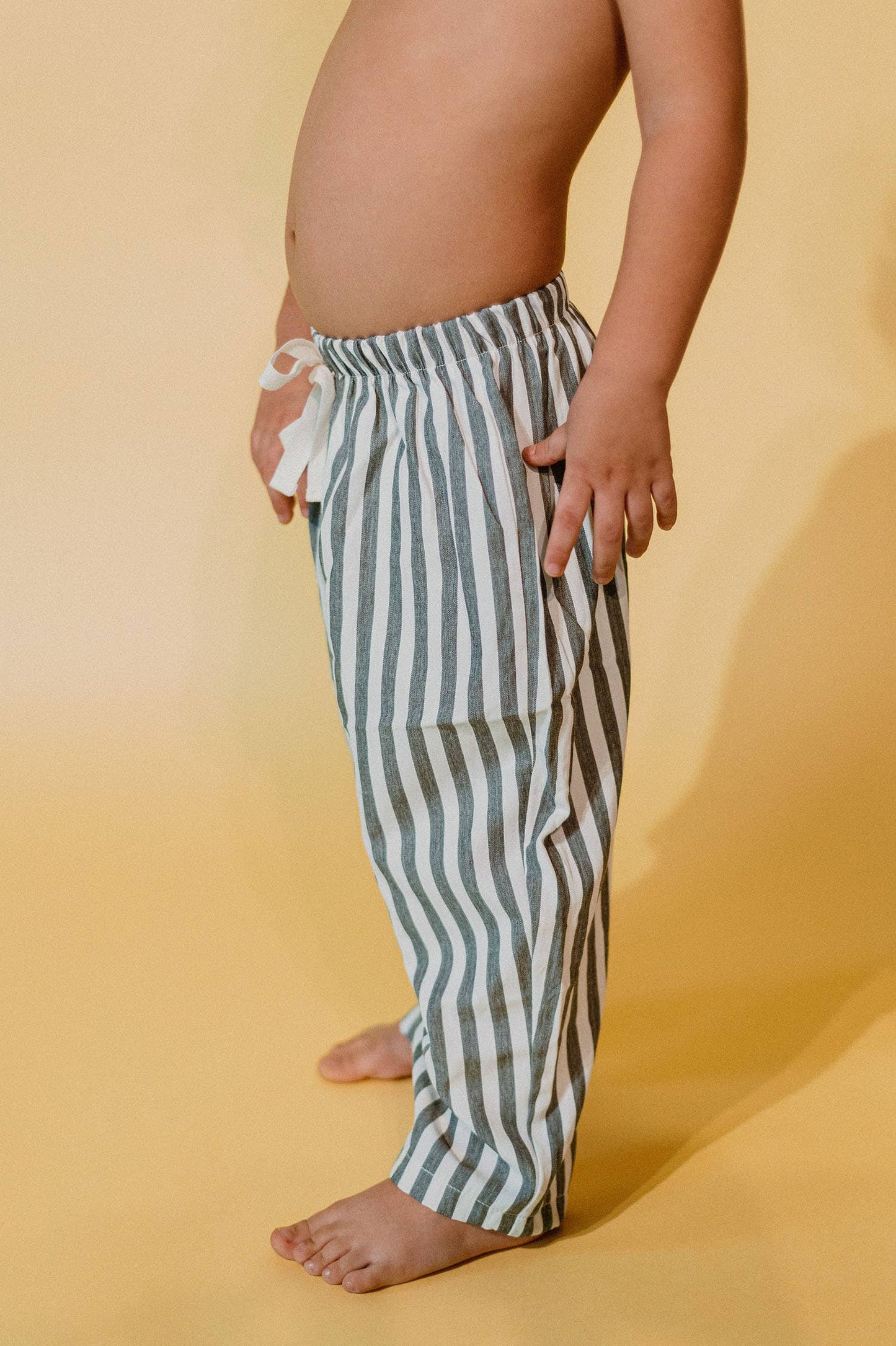 Carter Stripe Pants, Yellow