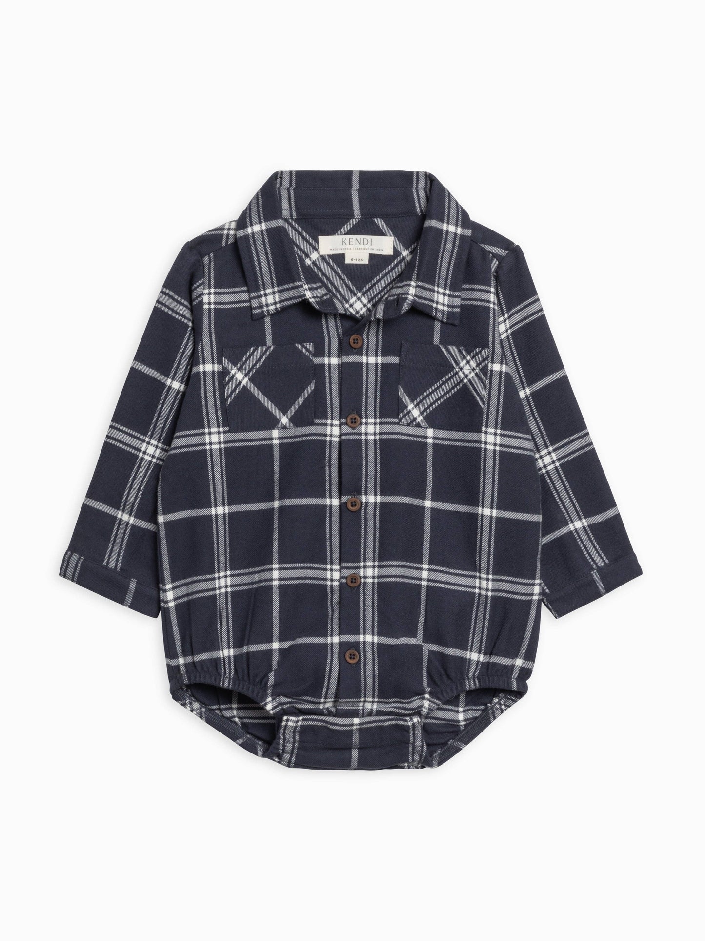 Carson Flannel Long Bodysuit