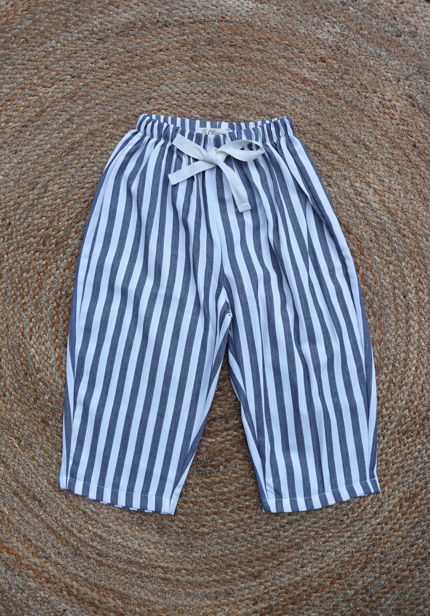 Carter Stripe Pants, Yellow