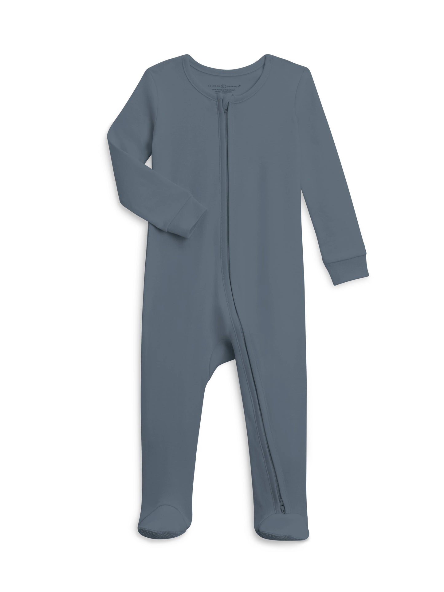 Organic Baby Peyton Zipper Sleeper - Harbor Blue