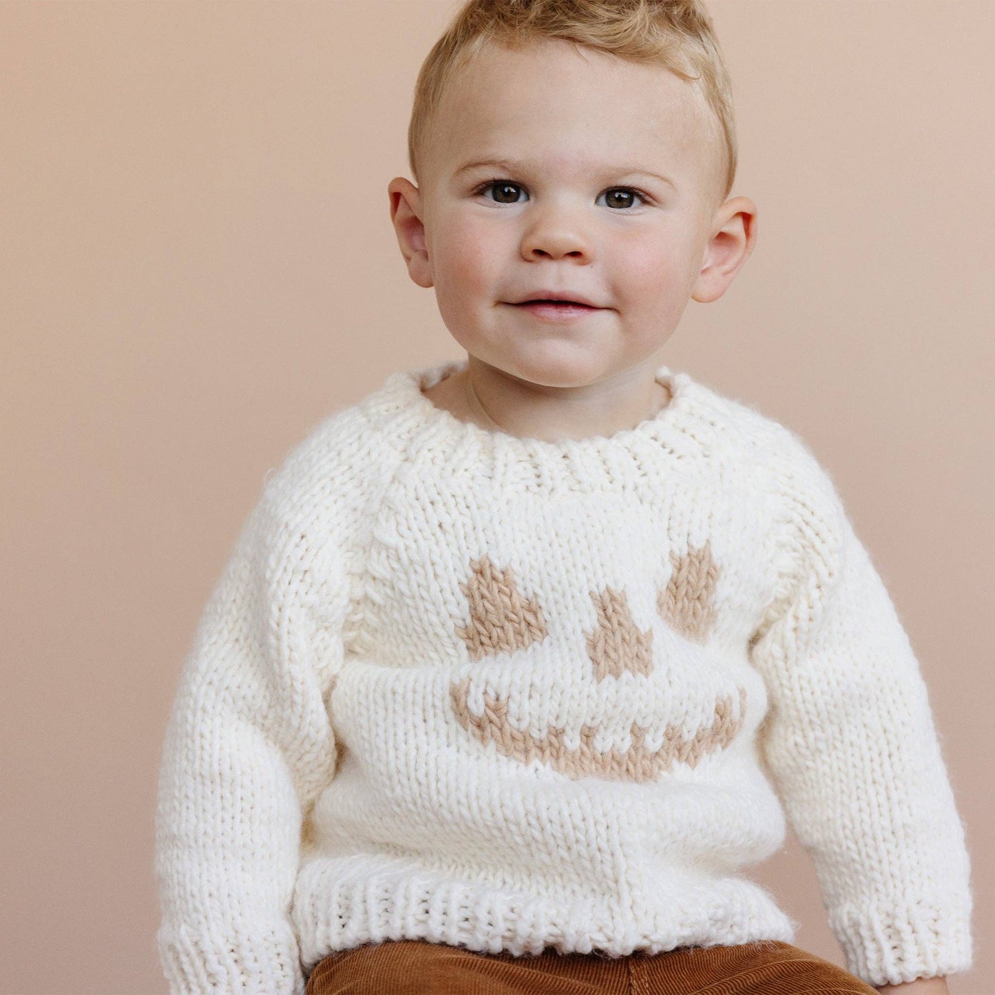 Jack-o-lantern Sweater Cream Halloween