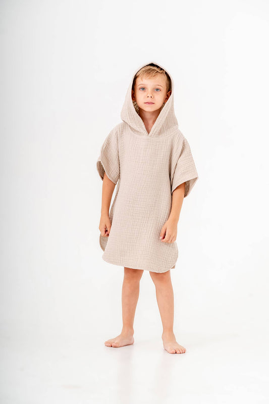 Embroidered Toddler Hooded Beach Poncho (OS)