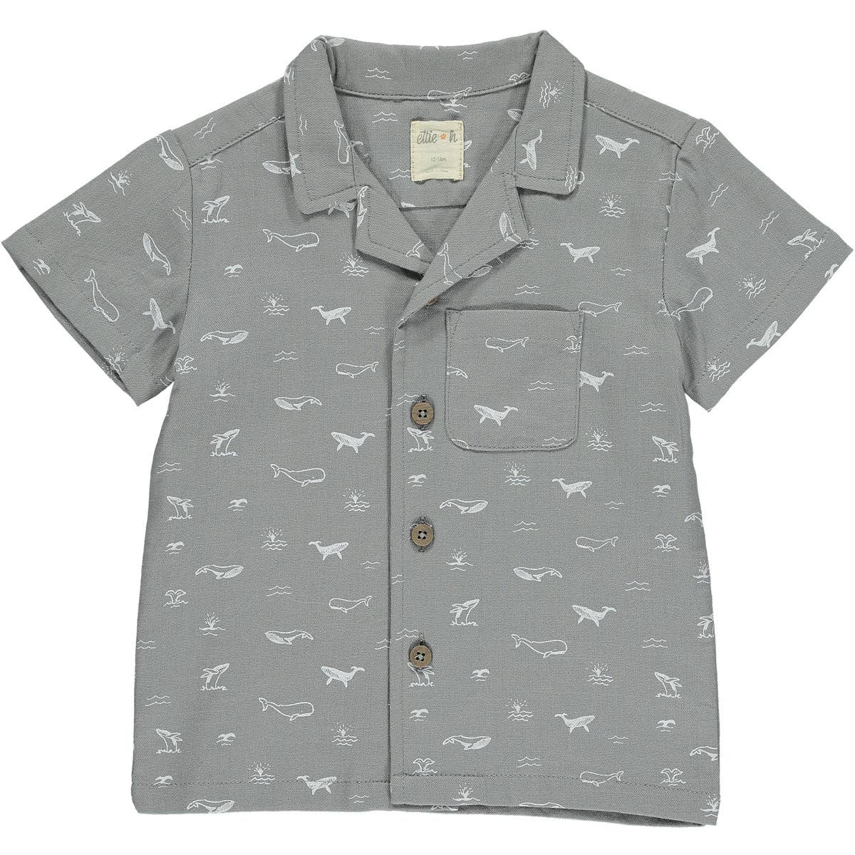 Jasper Shirt: Grey Whales