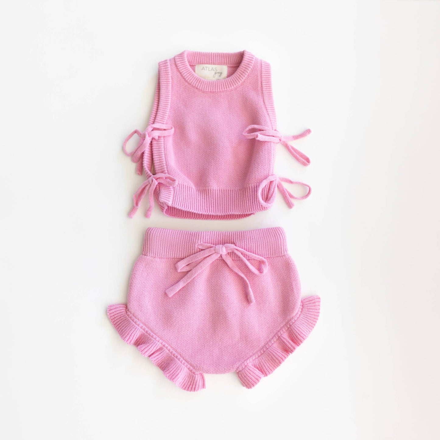 Lila Knit Set: Bubblegum