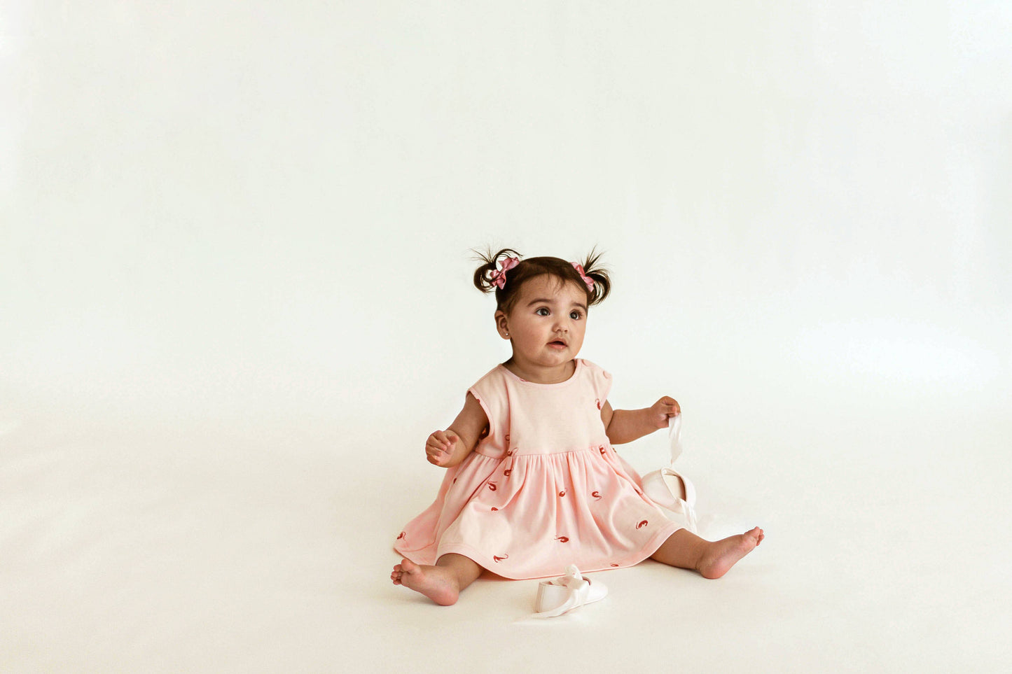 Baby Fit and Flare Shrimp Dress