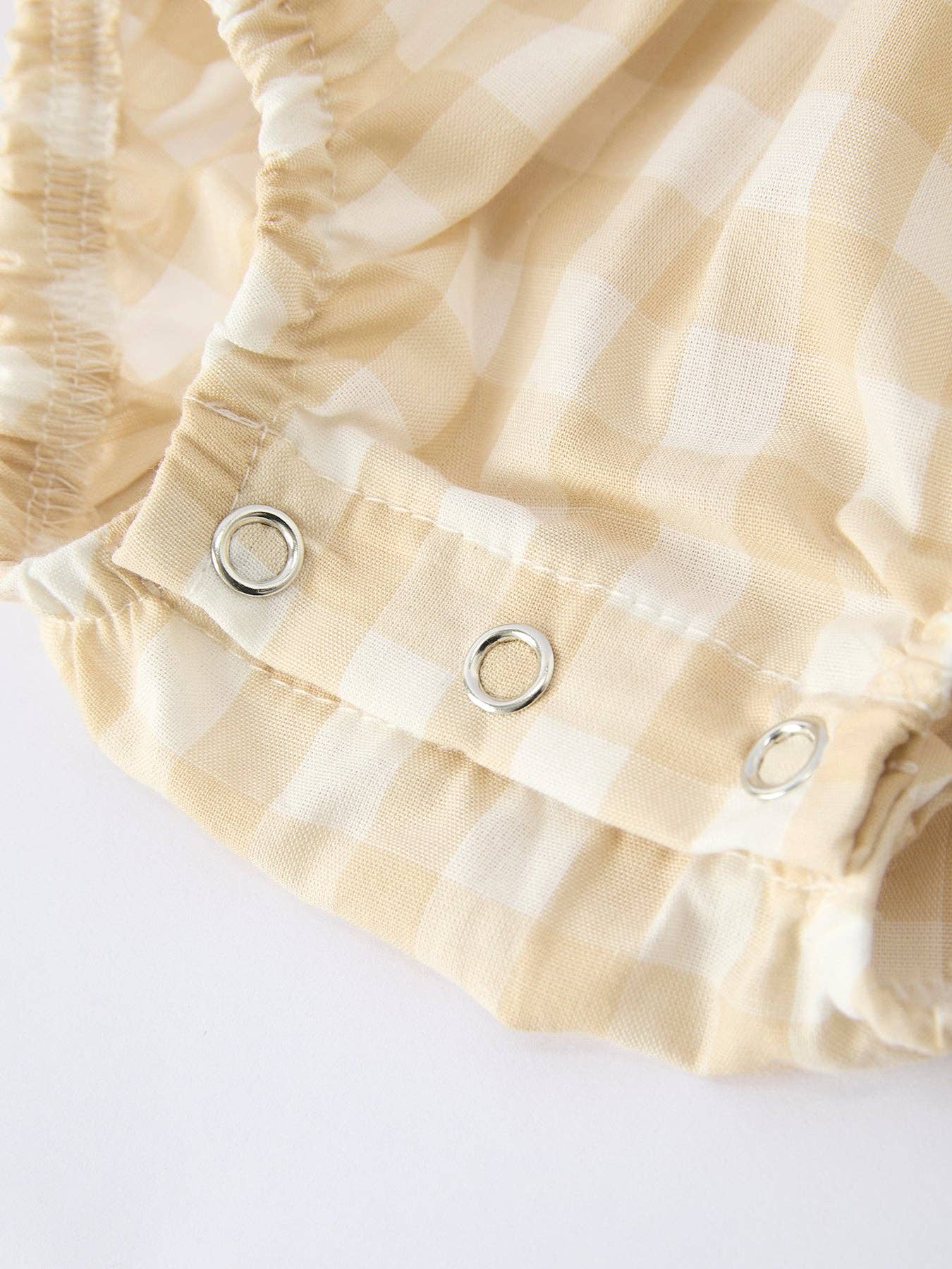Honeysuckle Plaid Romper