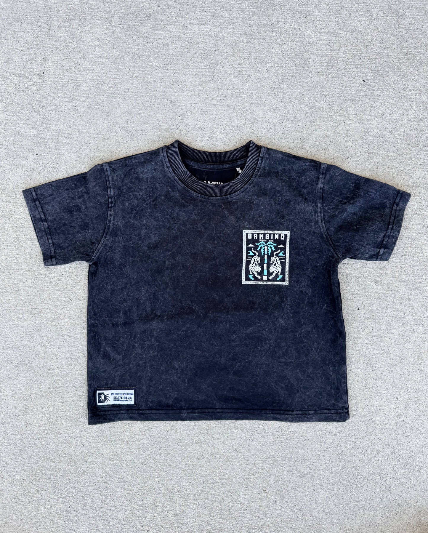 Cheetah Acid Wash Tee