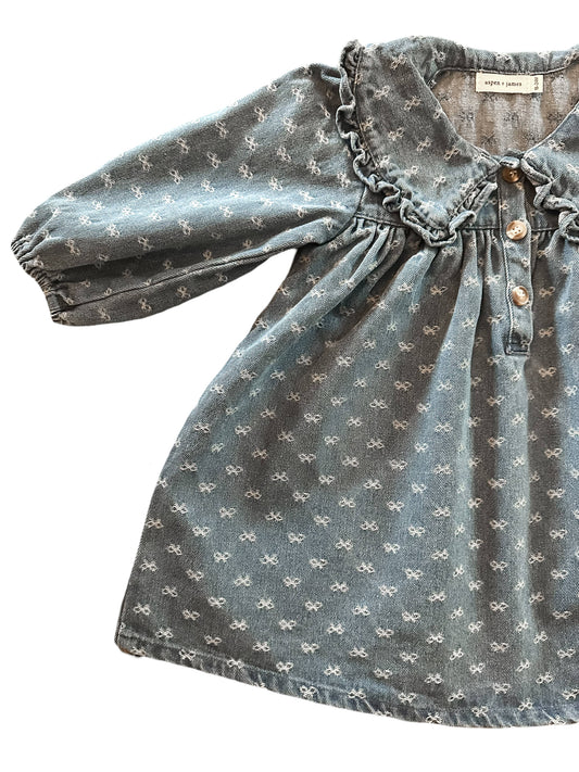Bow Denim Dress