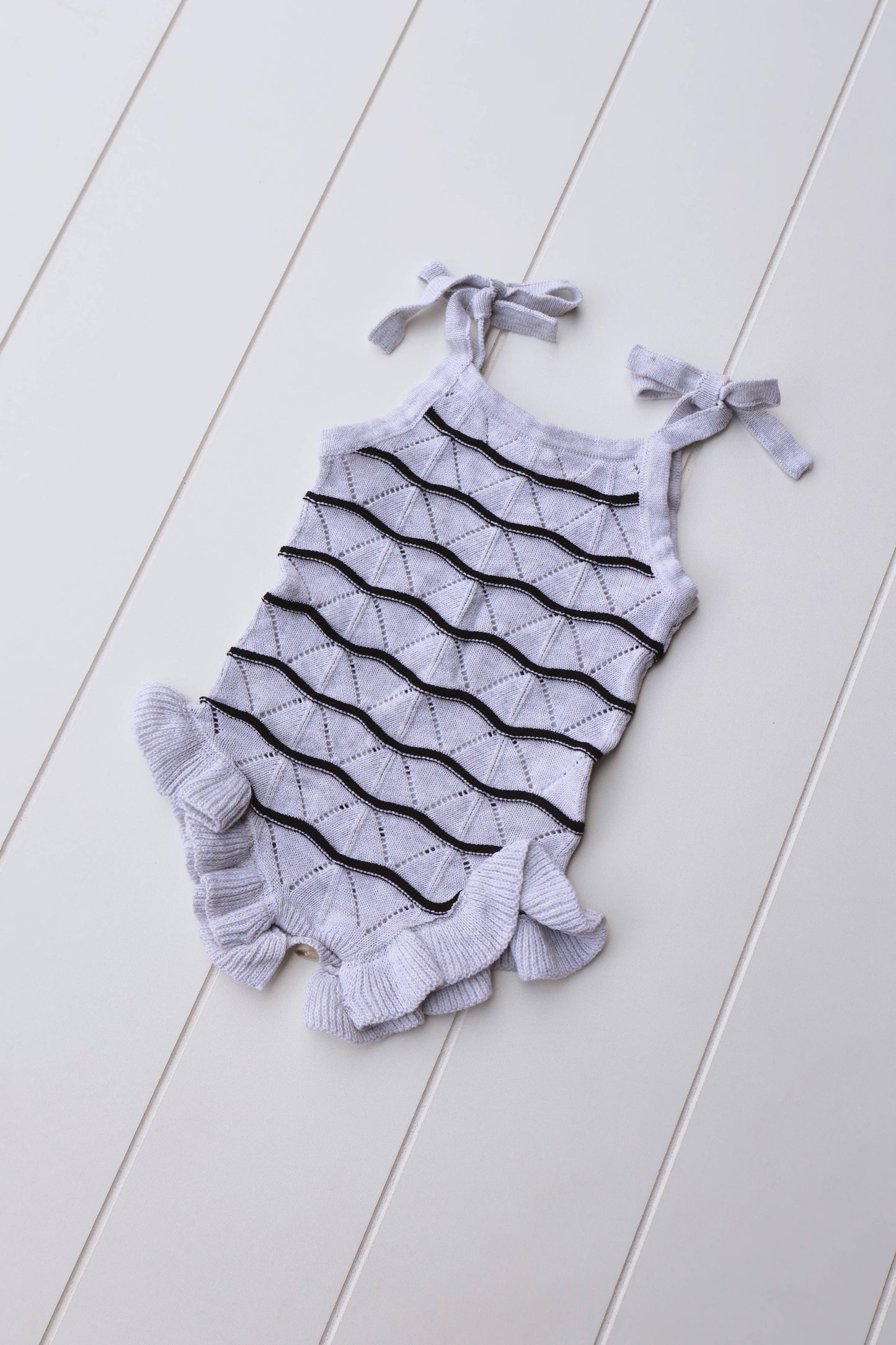 Knit Ruffle Onesie