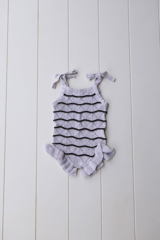 Knit Ruffle Onesie