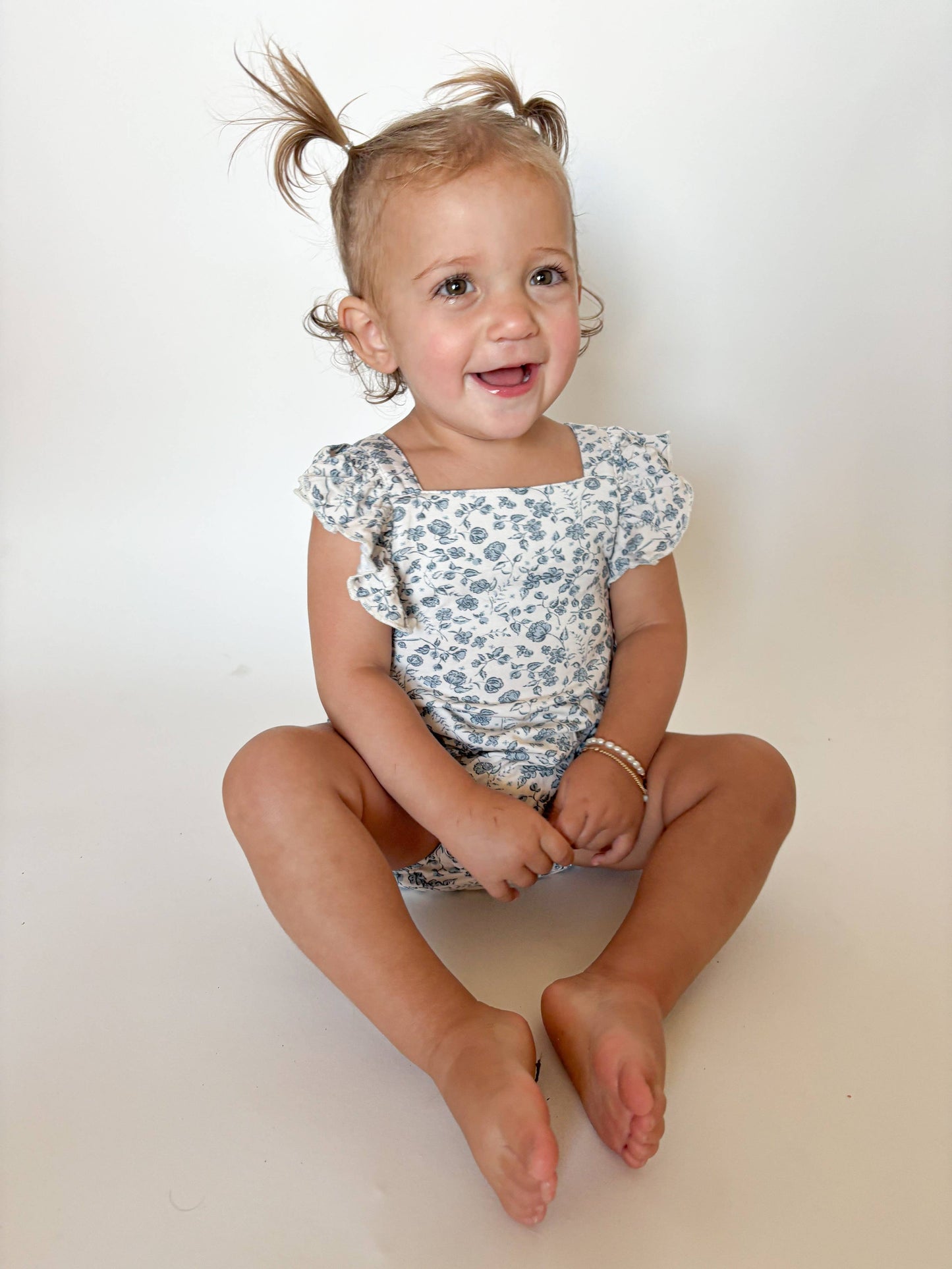 Vintage Floral | Bamboo Daywear Ruffle Romper