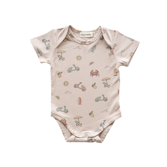 Organic Cotton Short Sleeve Bodysuit – Summer Vibe