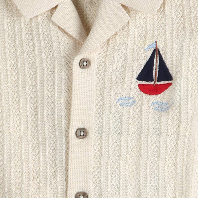 Sailboat Embroidered Set