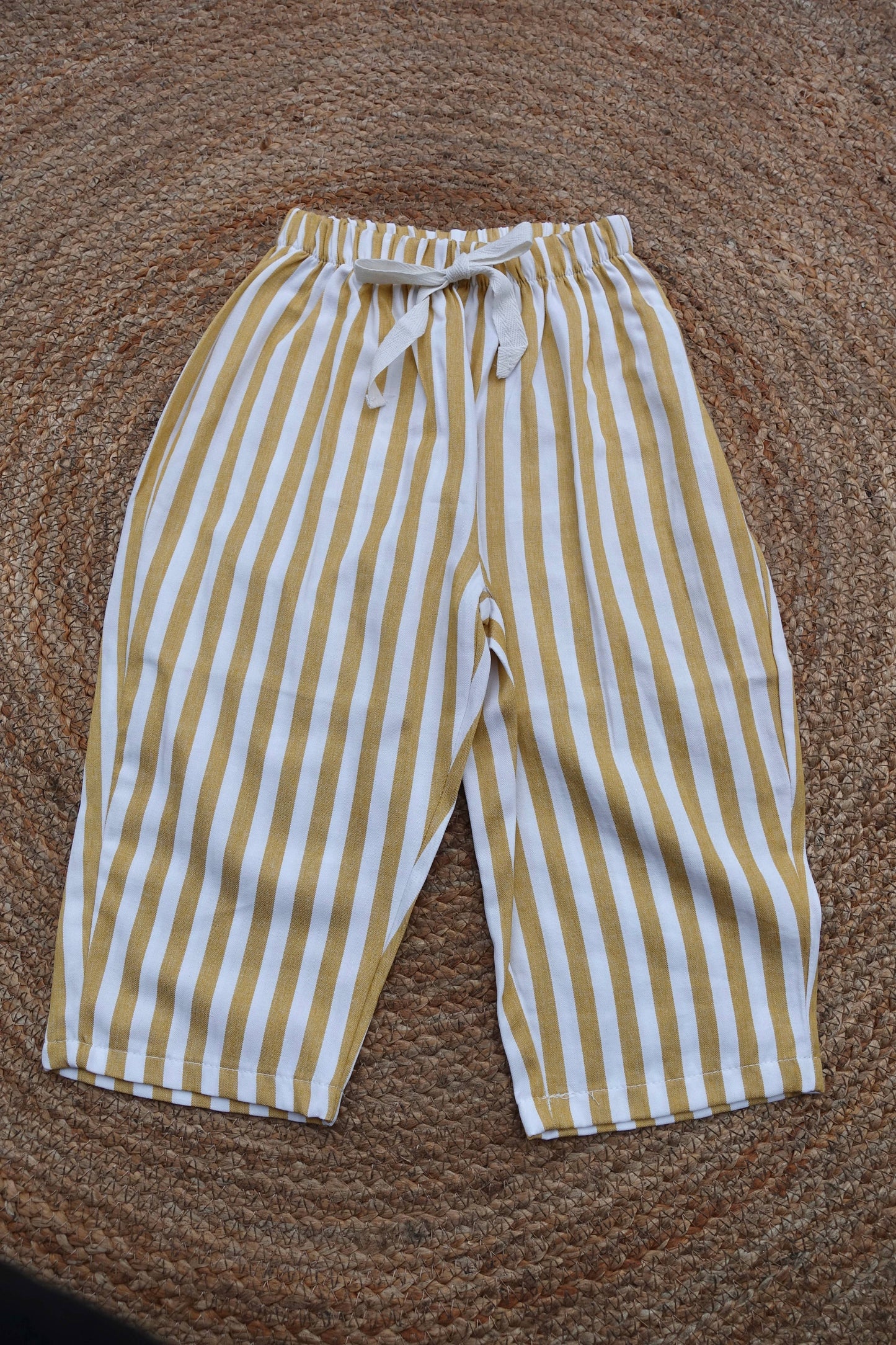 Carter Stripe Pants, Yellow