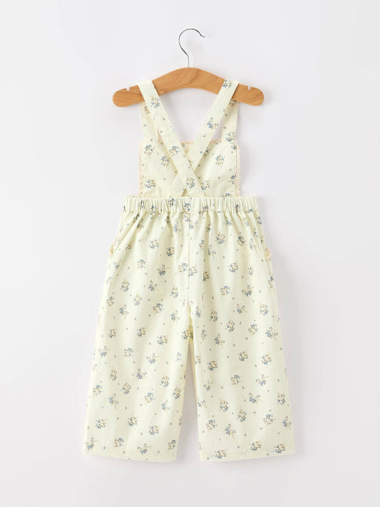 Lizzie Floral Lace Trim Jumpsuit