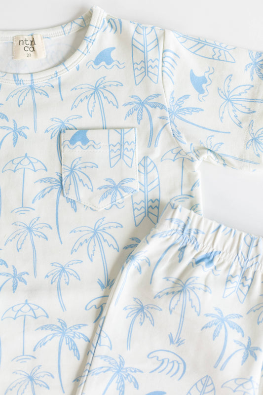 Playtime Short Sleeve Short Set | Coastal Daze