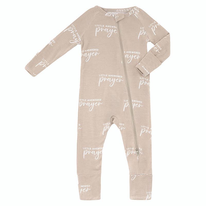 Little Answered Prayer Zip Romper