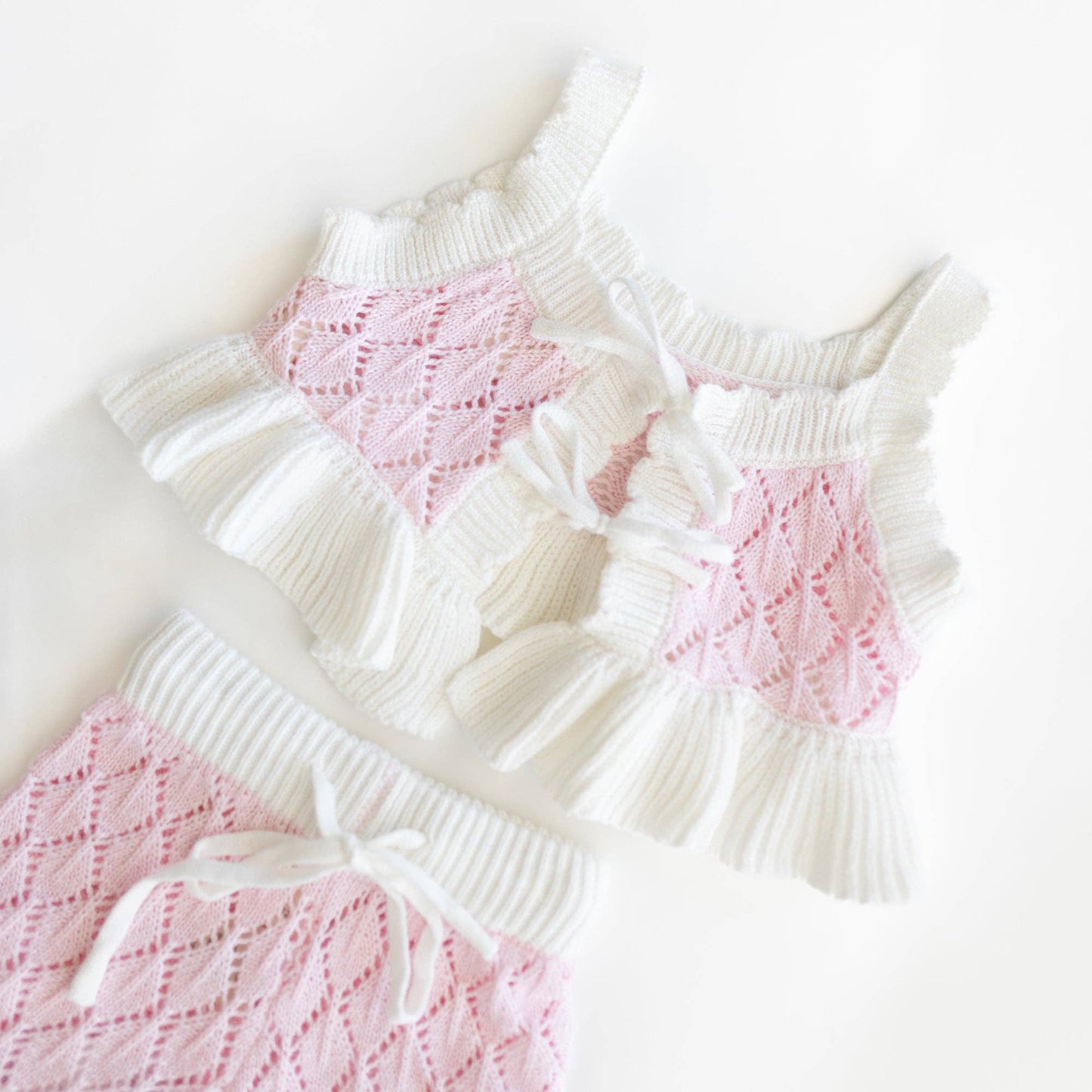 Nora Knit Set: Snow / Petal