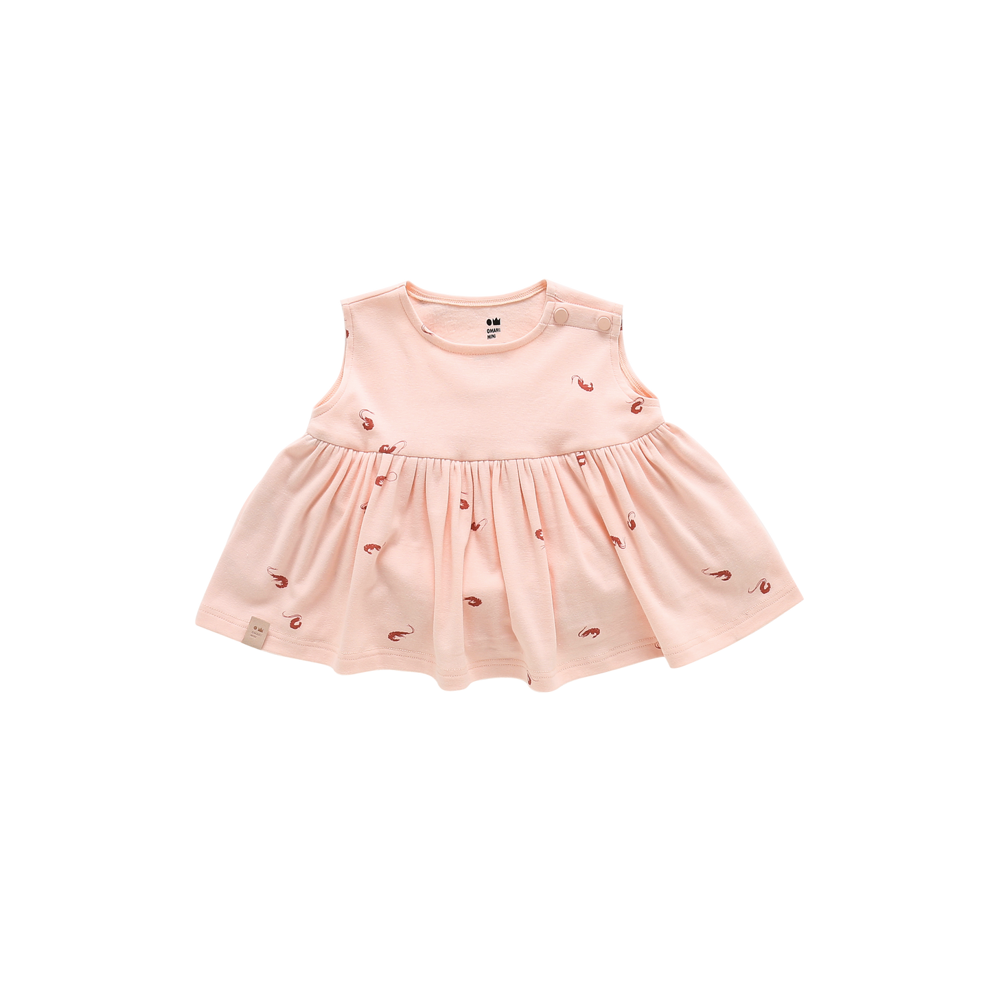 Baby Fit and Flare Shrimp Dress