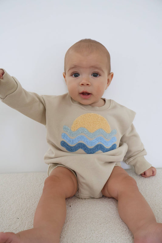 Sunset Bubble Romper