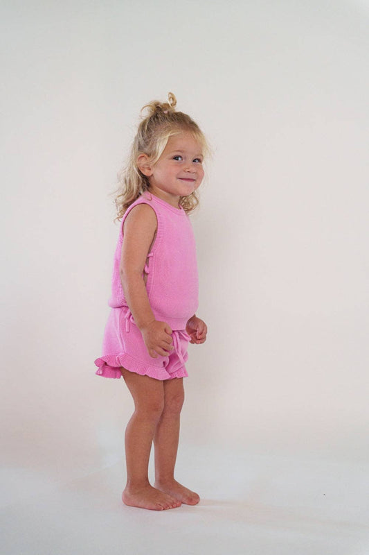 Lila Knit Set: Bubblegum