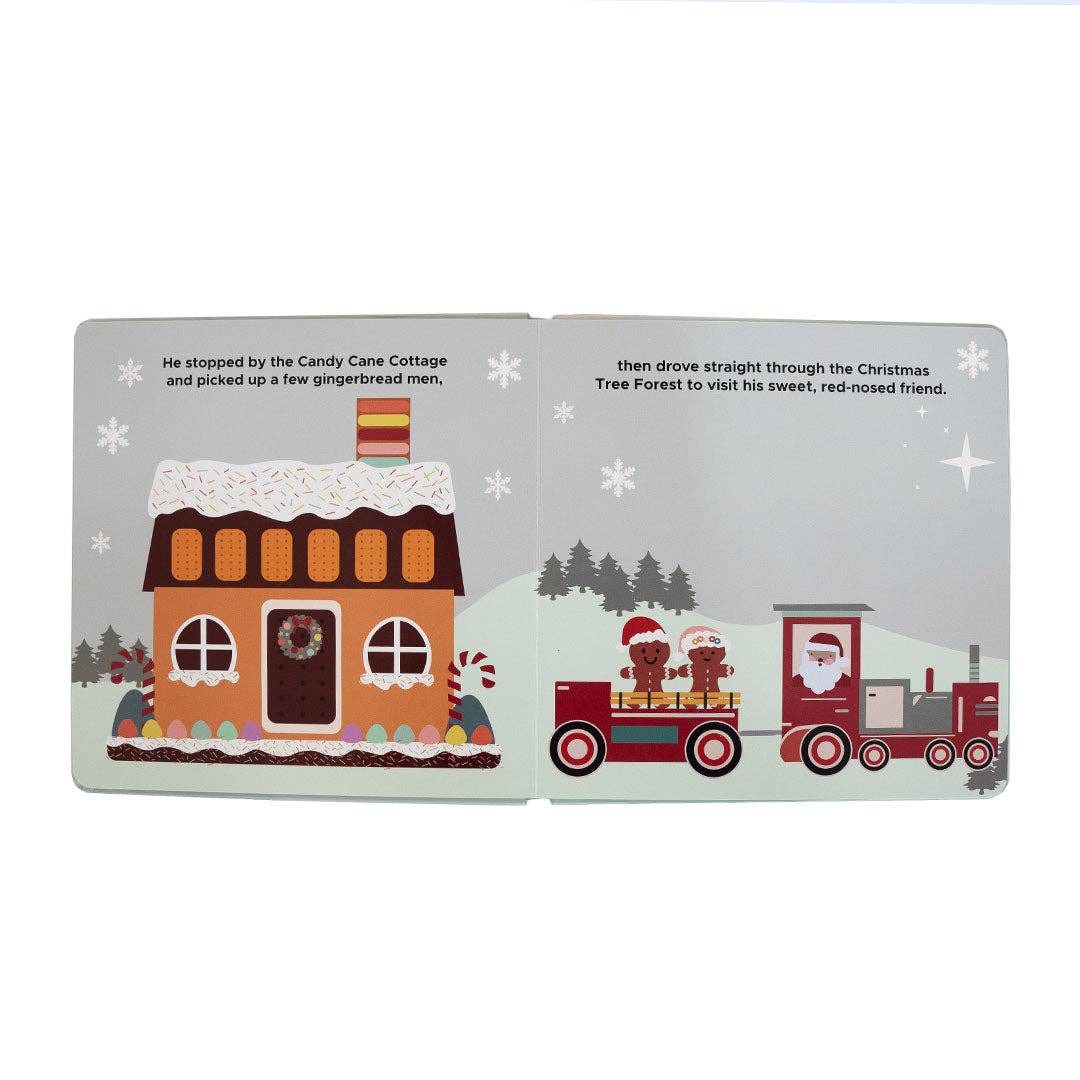 Christmas Train Holiday Children's Board Book Baby Gift: Blue/Multi / O/S