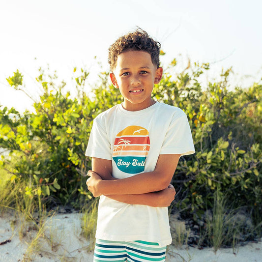 Stay Salty Summer Kids Clothing Cotton Tee Shirt
