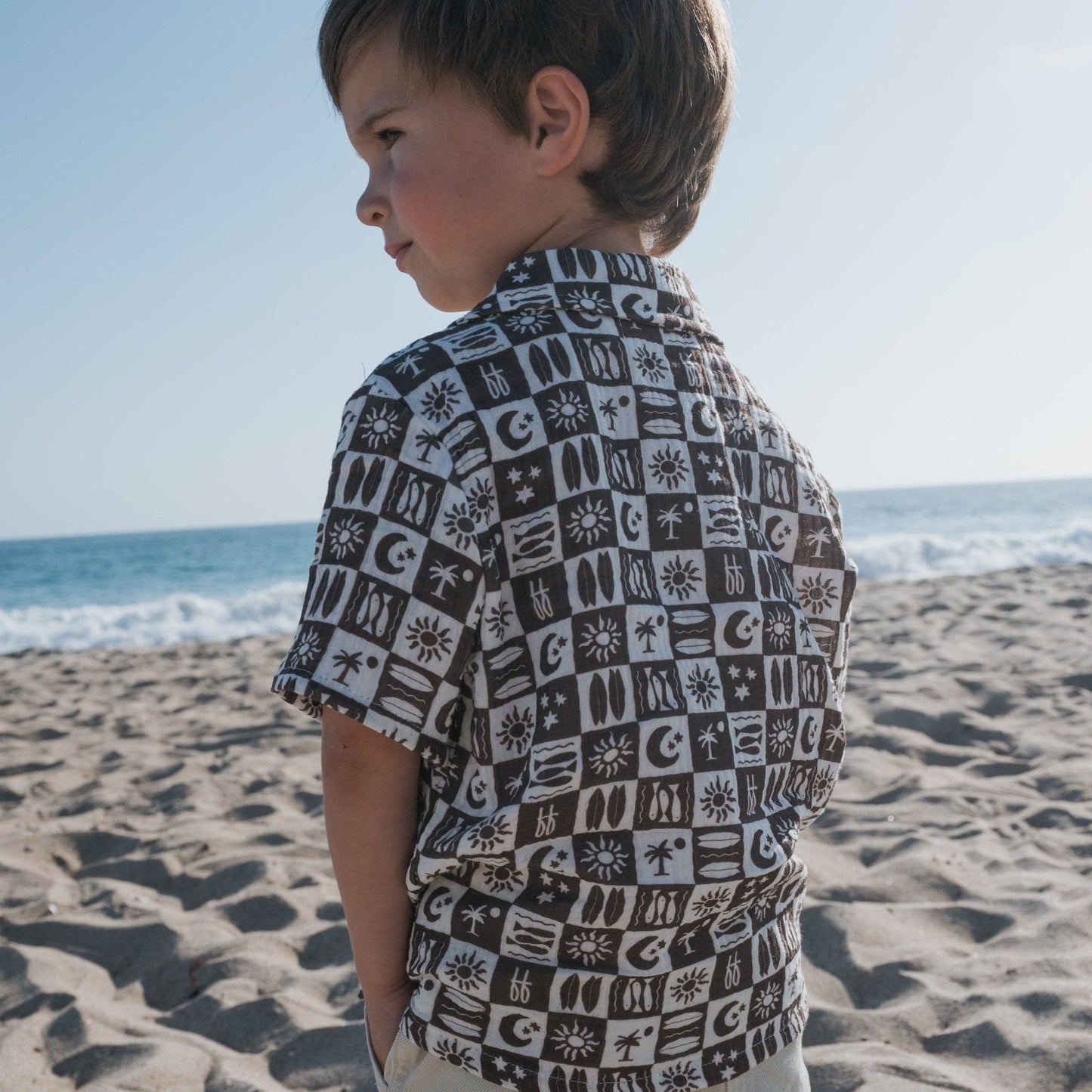 Summer Check Muslin Button Up
