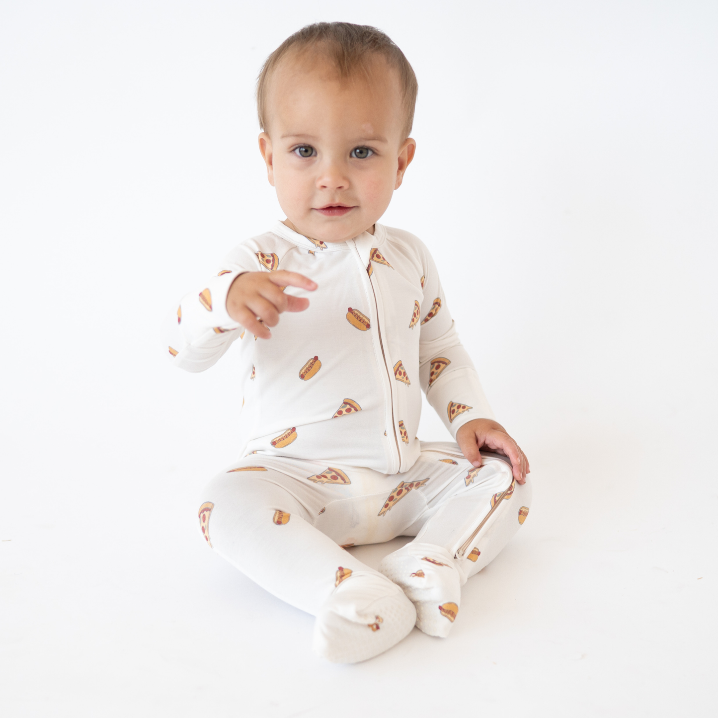 Slice, Slice, Baby Bamboo 2-Way Zip Romper