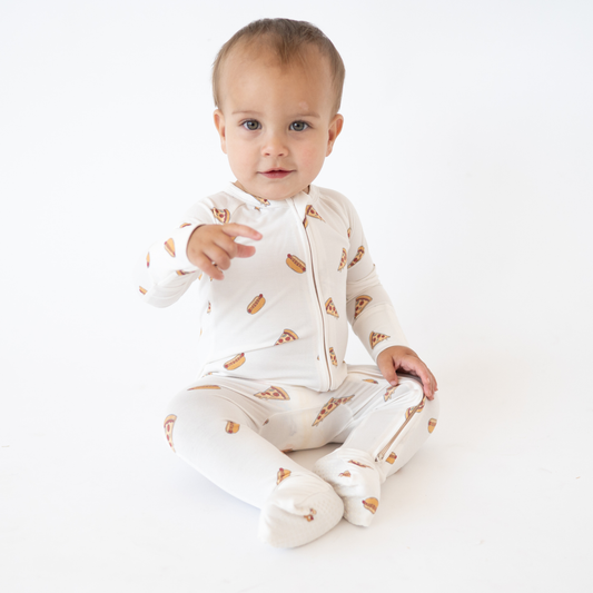 Slice, Slice, Baby Bamboo 2-Way Zip Romper