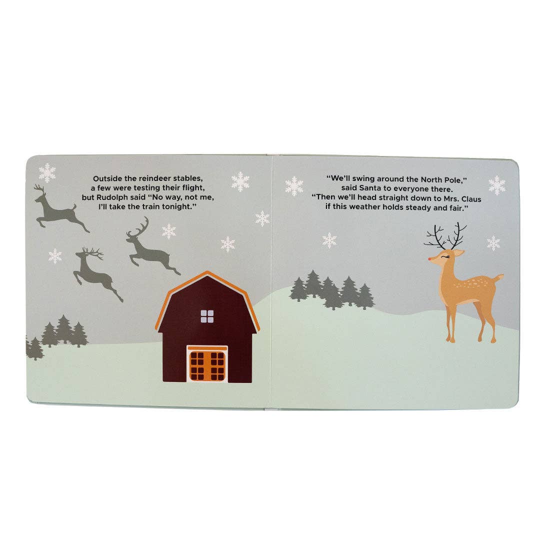 Christmas Train Holiday Children's Board Book Baby Gift: Blue/Multi / O/S
