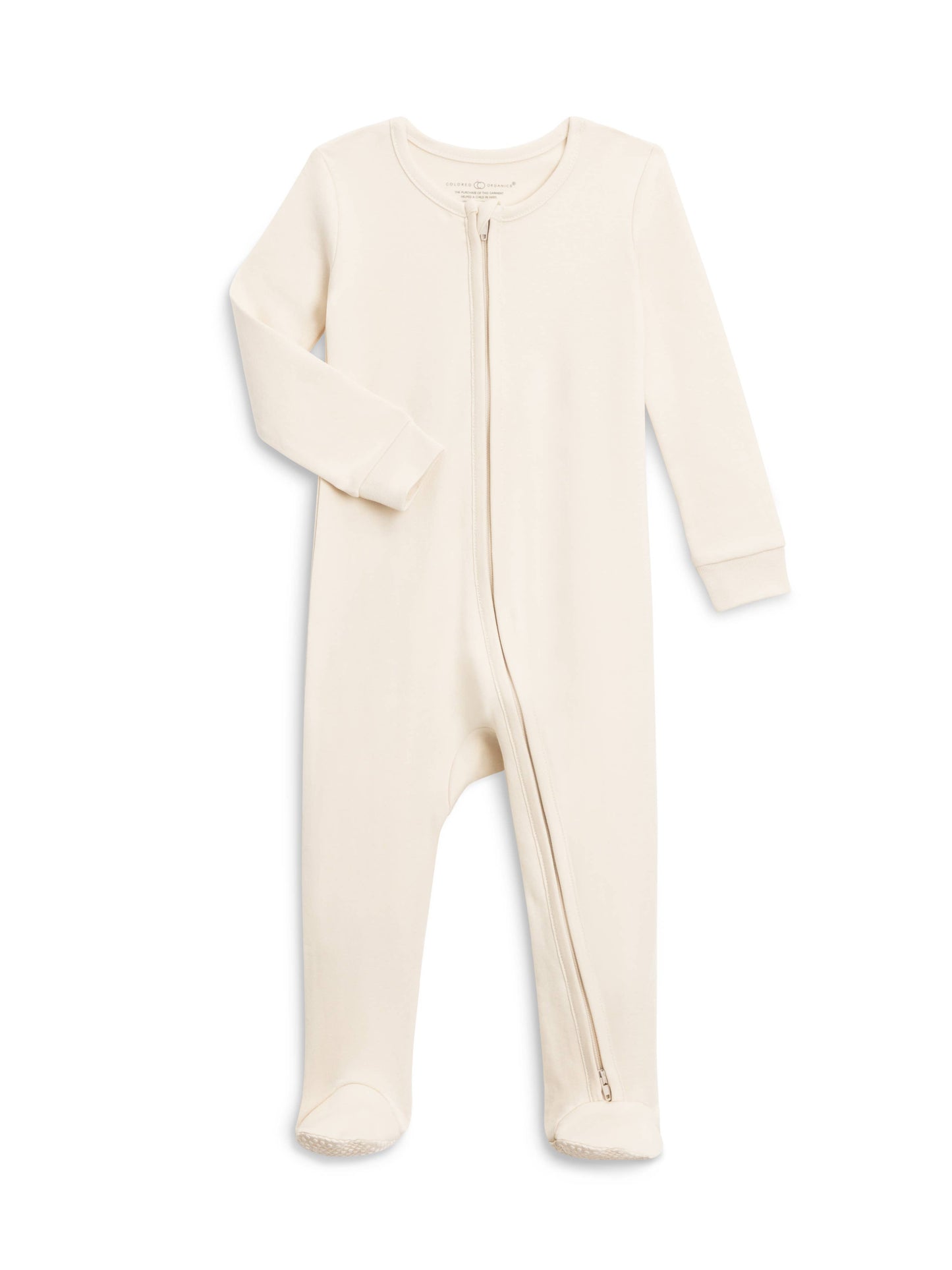 Organic Baby Peyton Zipper Sleeper - Cream