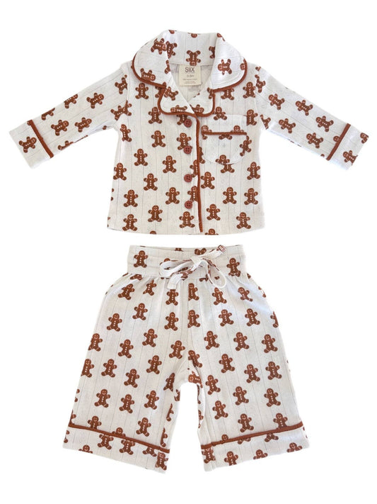 Gingerbread Organic Pointelle Lounge Set