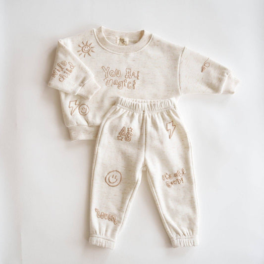 You Are Magic Sweat Set: Heathered Oatmeal
