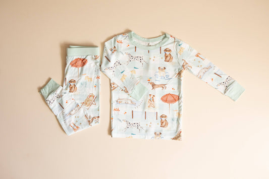 Beach Pawty Bamboo Two Piece Set