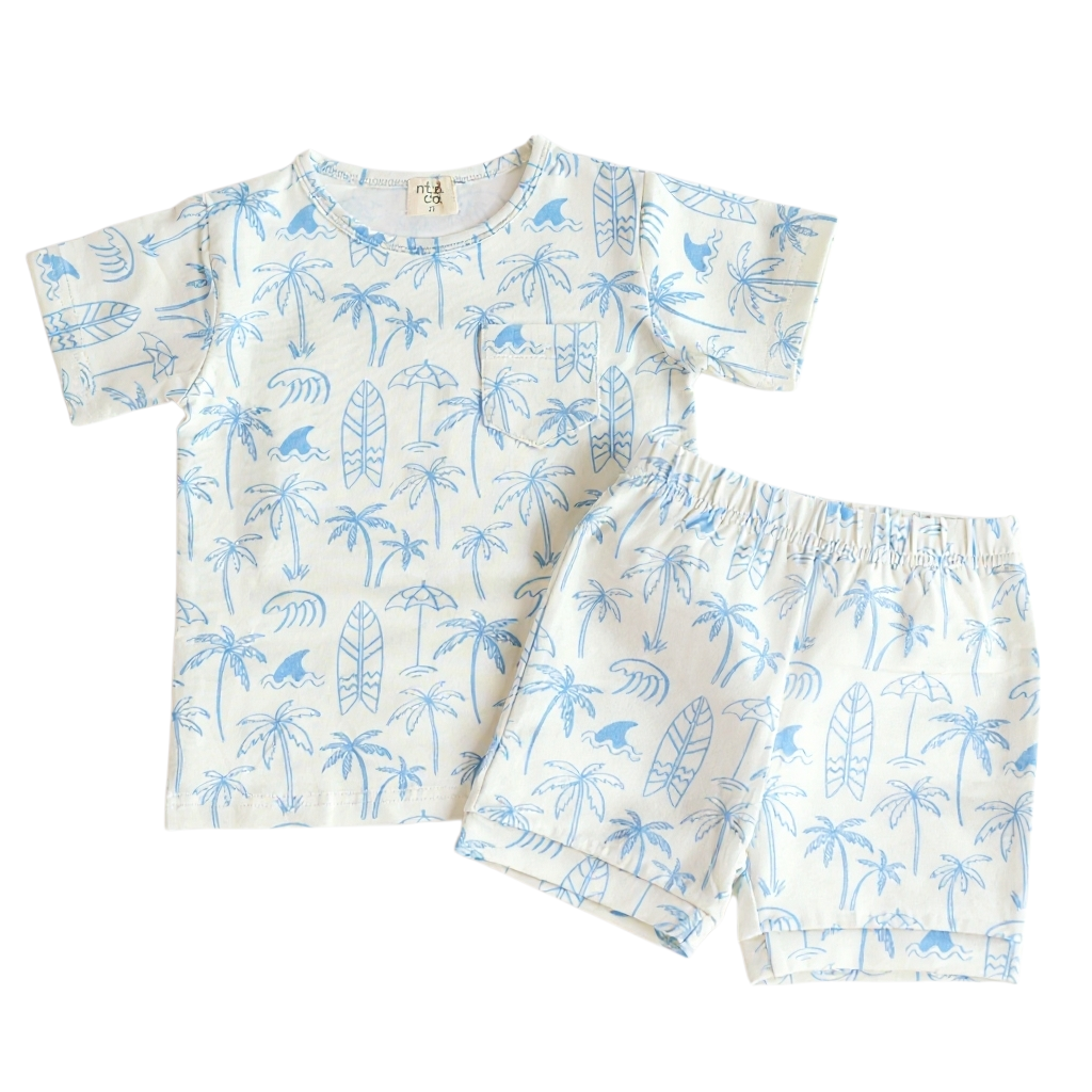 Playtime Short Sleeve Short Set | Coastal Daze