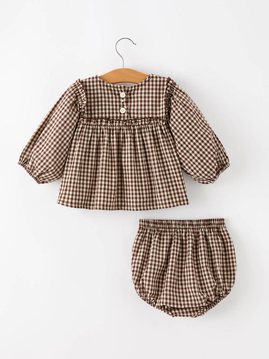 Ellie Gingham Romper