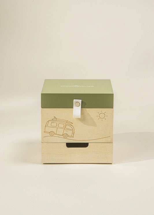 Wooden Musical Souvenir Box - Travel