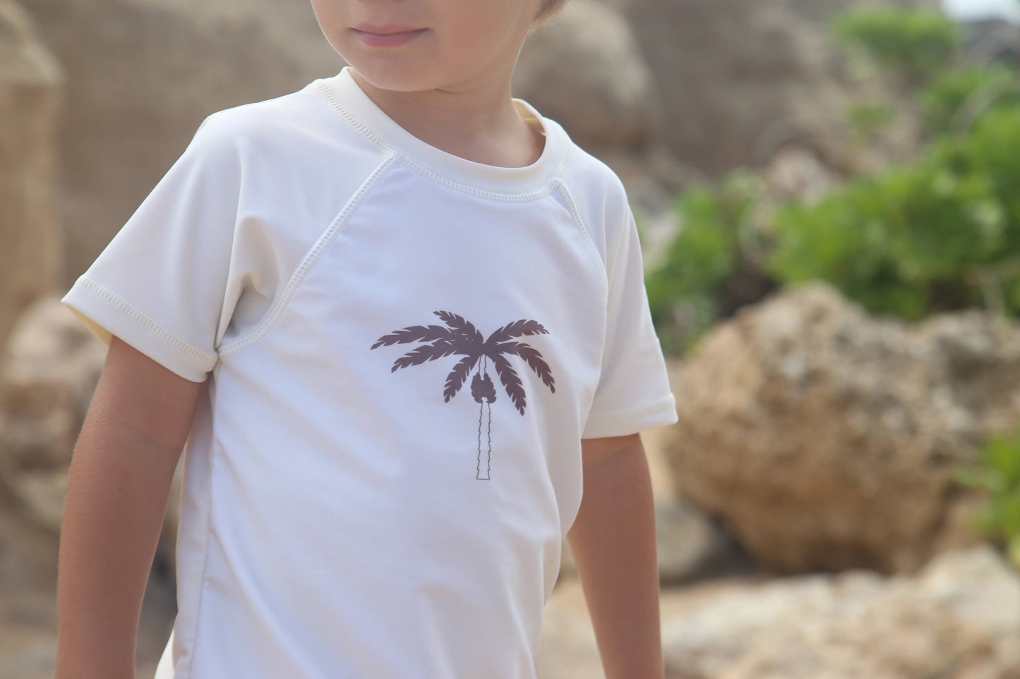 Short Sleeve Rashguard - Palm Tree
