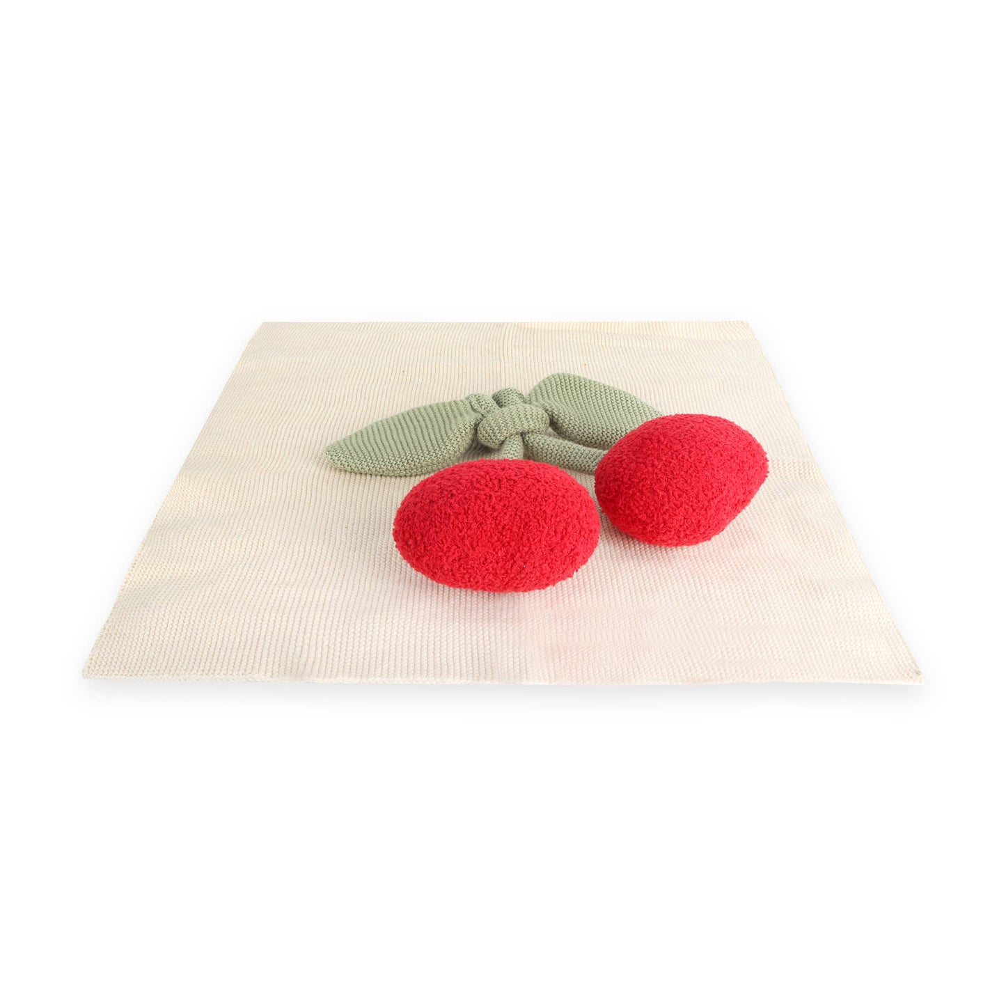 Cherry - Organic Baby Lovey Security Blanket